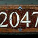 Mosaic House Number on Slate 4 digit(small)