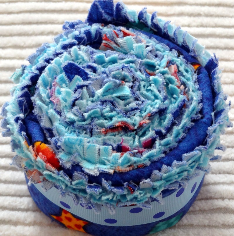 Sweet as a Cupcake Burp Cloths - Rag Quilt Style - Set of 2