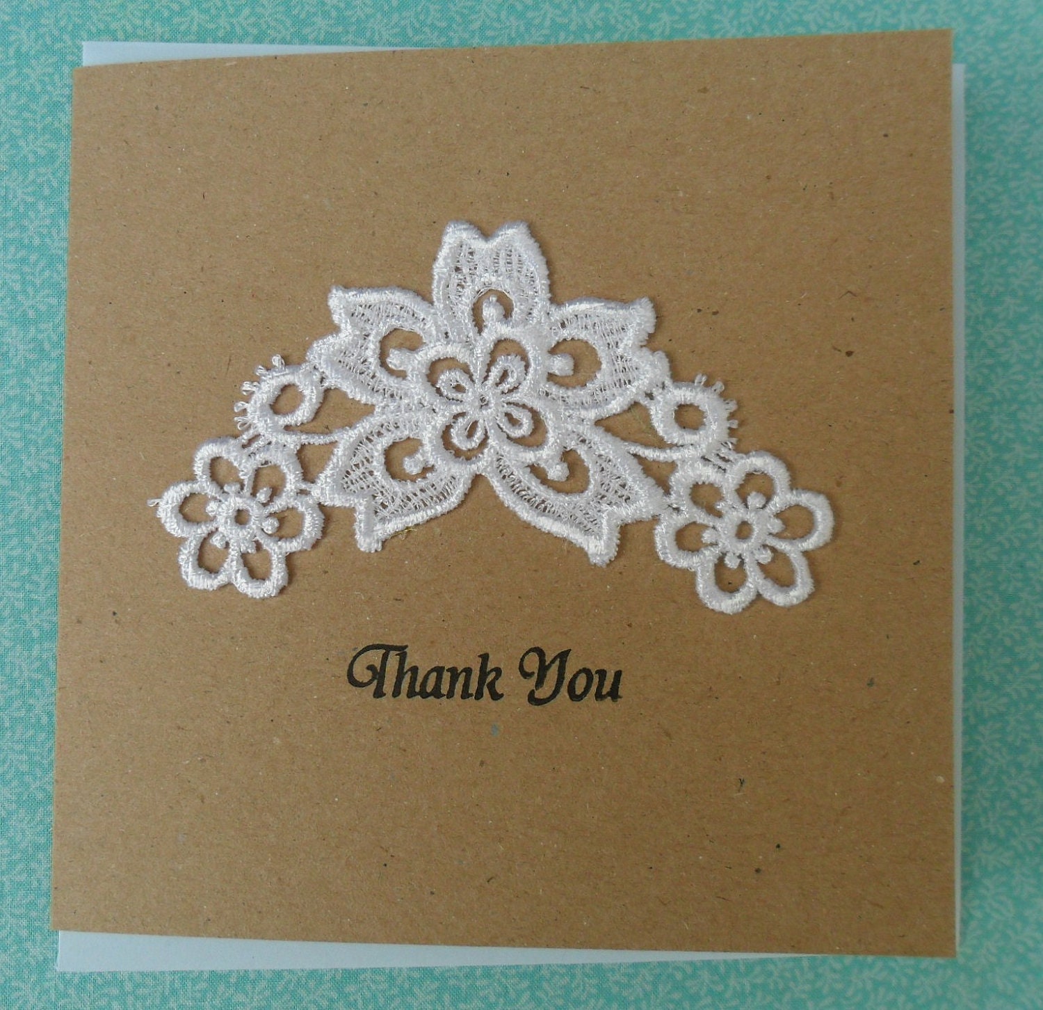 Eco friendly lace cards - Set of 4