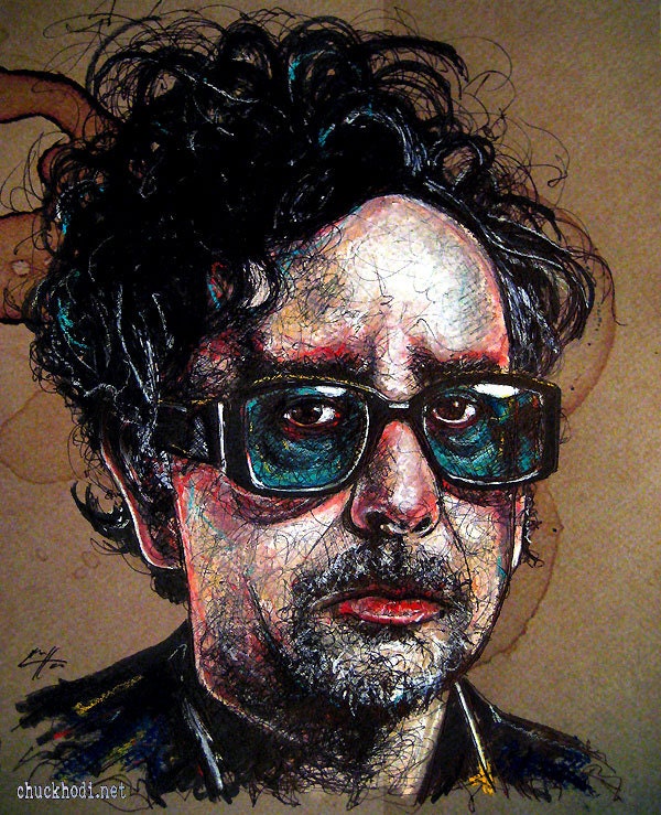 Print 8x10" - Tim Burton - Nightmare Before Christmas Edward Scissorhands Johnny Depp Horror Pop Art Beetlejuice Gothic Spooky Halloween