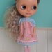 SALE - Smock Dress for Blythe - Playful Kittens