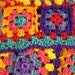 Crochet Granny Square Afghan Hippie Patchwork Style Blanket Throw