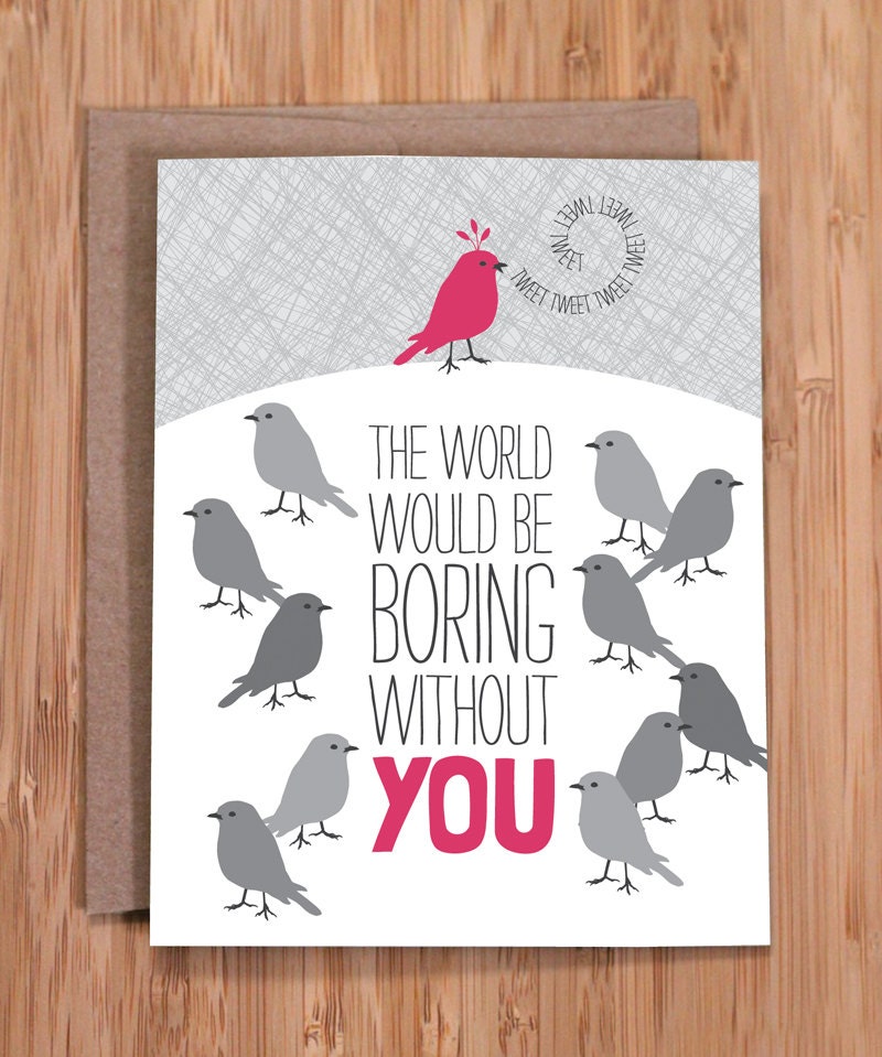 birthday card / birds