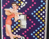 Ukulele Pinup Girl Light Switch Cover