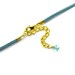 Turquoise Eye Pendant, Crystals, Blue and Gold Necklace, TeamCB: Cassandra