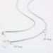 s - sterling silver block letter initial necklace