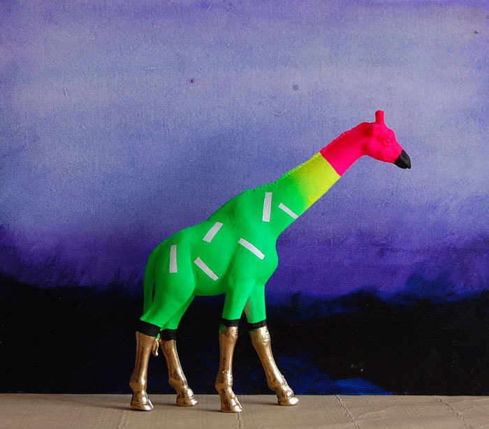 giraffe green// the strange planet