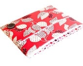 CLEARANCE iPad Case, iPad Sleeve, iPad Cover, PADDED, Zippered Red Leaf, Flea Market Fancy