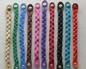 Leather Mystery Braid Wristbands