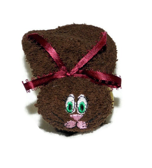 Boo-boo Bunny Ice Pack Embroidery BROWN Rabbit