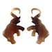 ELEPHANT Organic Horn Gauge Earrings 1 Pair Handmade