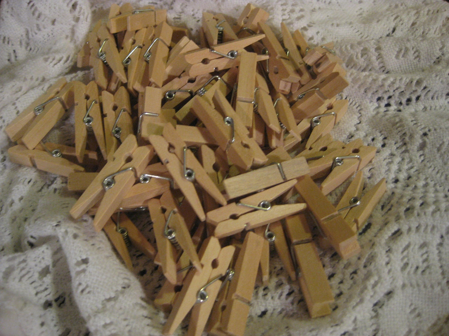 Mini Clothespins Natural Wood 1 3/4" Set of 12 Il_170x135