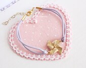 Lilac Pinwheel Bracelet