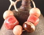 Handmade stoneware ceramic beads Ice Cream Sundae II (6)