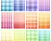 Aquamarine-Colored Printable Artist Trading Cards (ATC) Set of 12 - 2 1/2 x 3 1/2 inch (JPEG & PDF) (1052b)