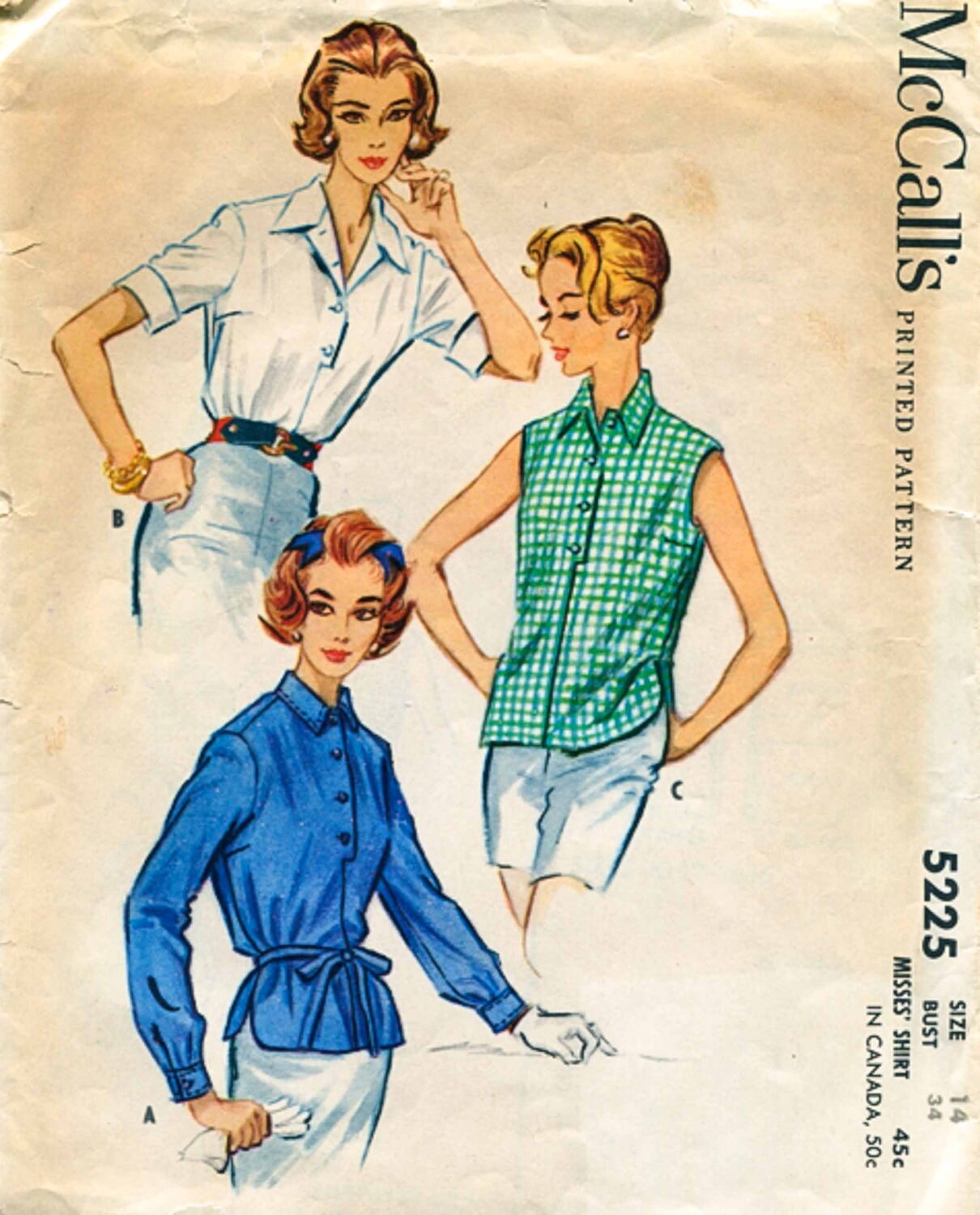 Custom Vintage Camp Shirt From a Vintage 1950s Pattern