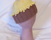 Yellow Cupcake Hat - Size 0-6 Months