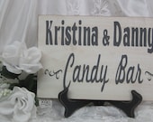 Rustic Wedding Sign Candy Bar Buffet Sweets Table Treat Sign Personalized Custom Reception