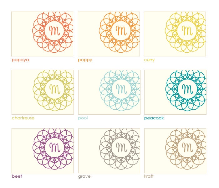 Doily Custom Personalized Stationery / Personalized Stationary Set of 16