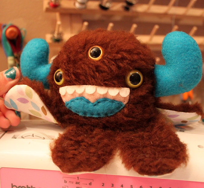 Newborn Monstroctopus- Brown triclops