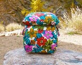 Vintage Floral Storage Tuffet by Vintage Renewal