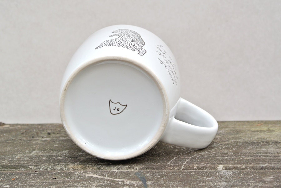 Sleepy mug - Honey Badger series