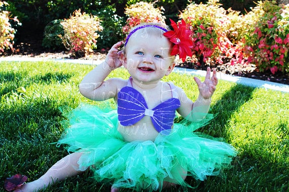 Little Mermaid Tutu Custom Sewn Infant Toddler Tututiara Little Mermaid Tutu Custom Sewn Infant Toddler Tututiara