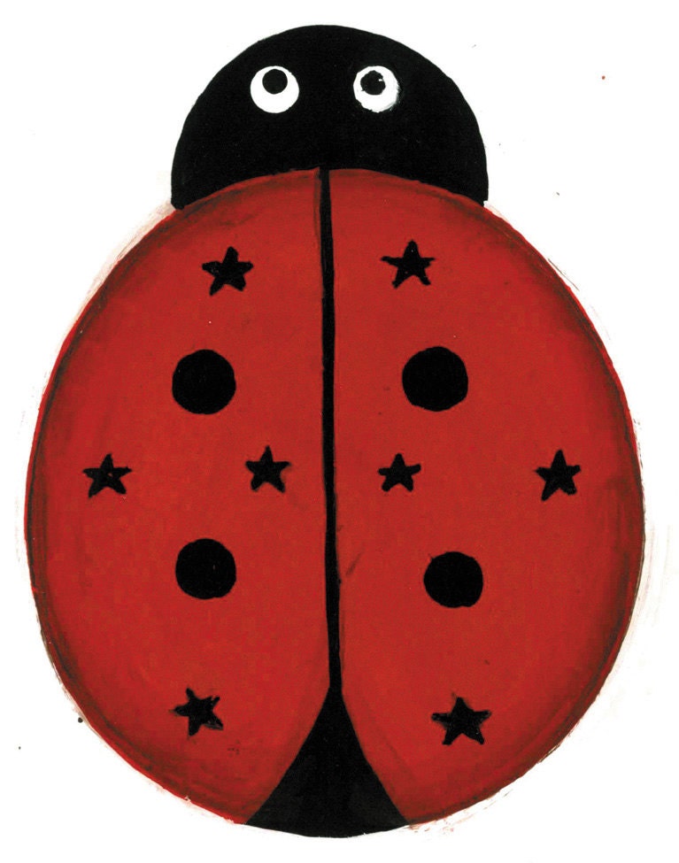 Pierced Tin Painted Metal LADYBUG Ornament by somethingspecialcraf