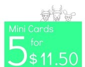 Mini Cards: 5 cards discount pack
