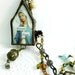 Madonna Rosary Necklace Mary Reliquary Our Blessed Mother Shrine Vintage Bead Chain Religious Assemblage Glass Mary Diorama Jewelry