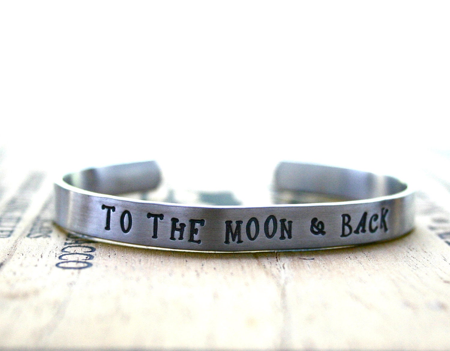 To The Moon & Back silver cuff bracelet