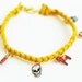 Braided Leather Charm Bracelet - Choose Your Color and Charms
