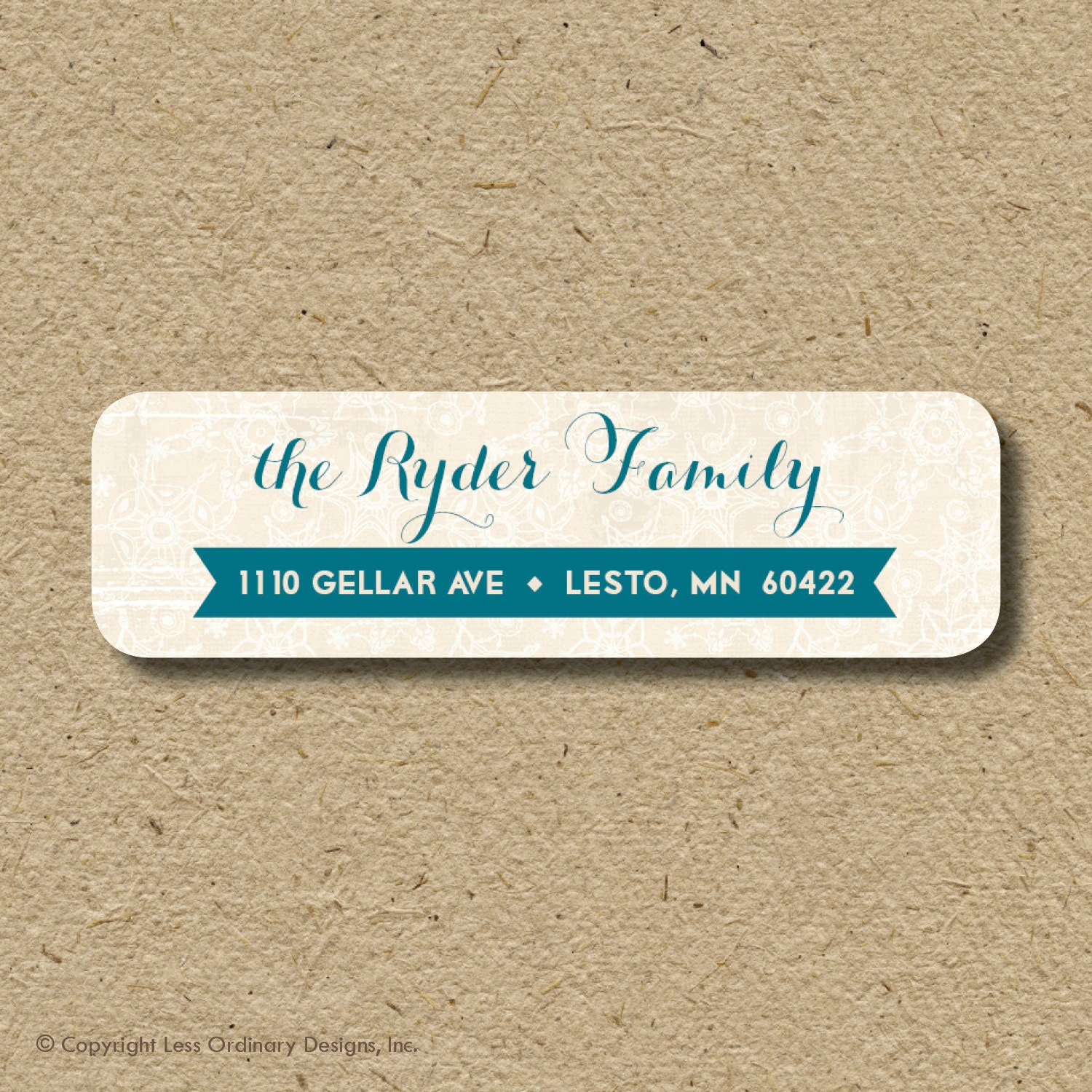 Personalized return address labels, self-adhesive -  It's a Wonderful Life style