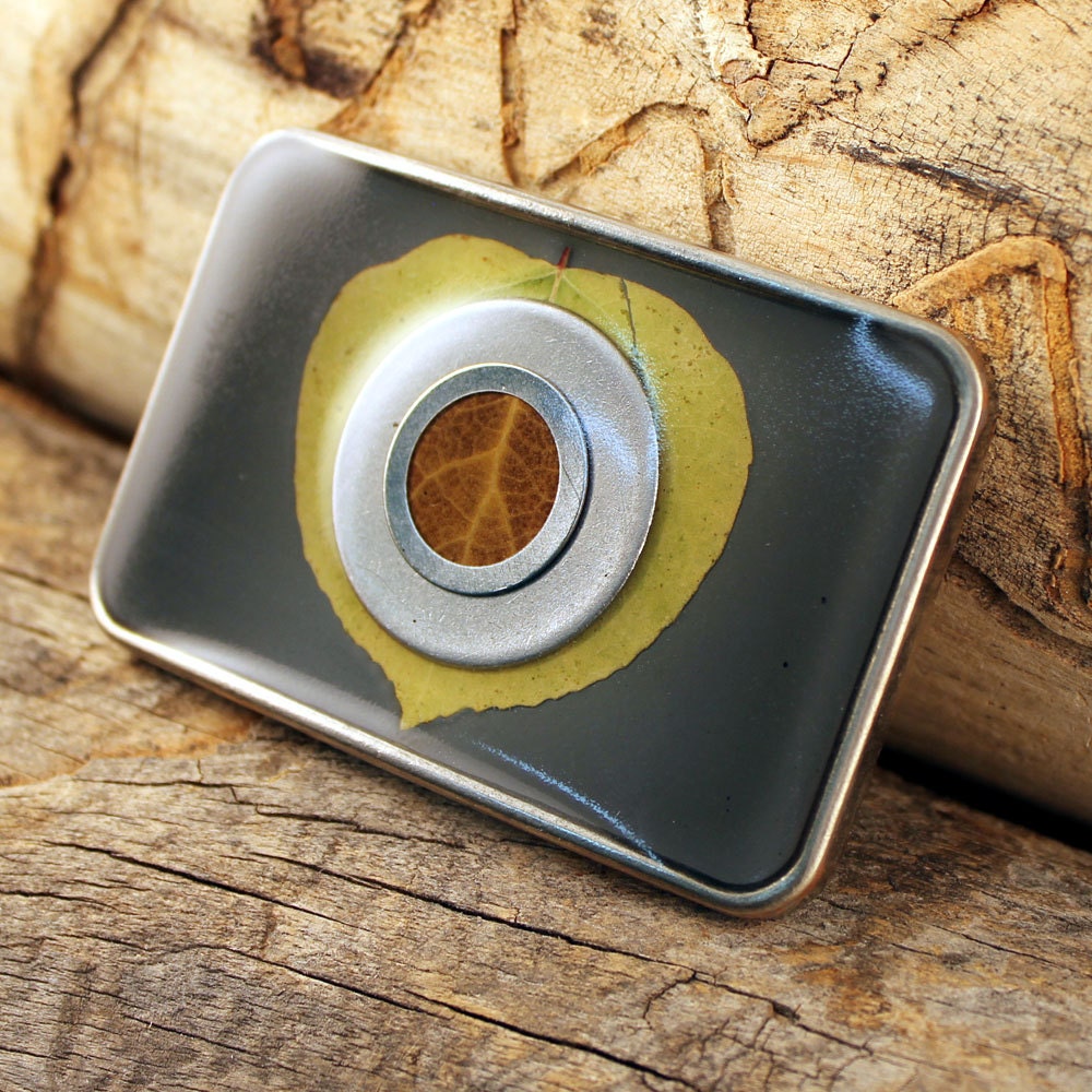 double autumn aspen buckle in gray