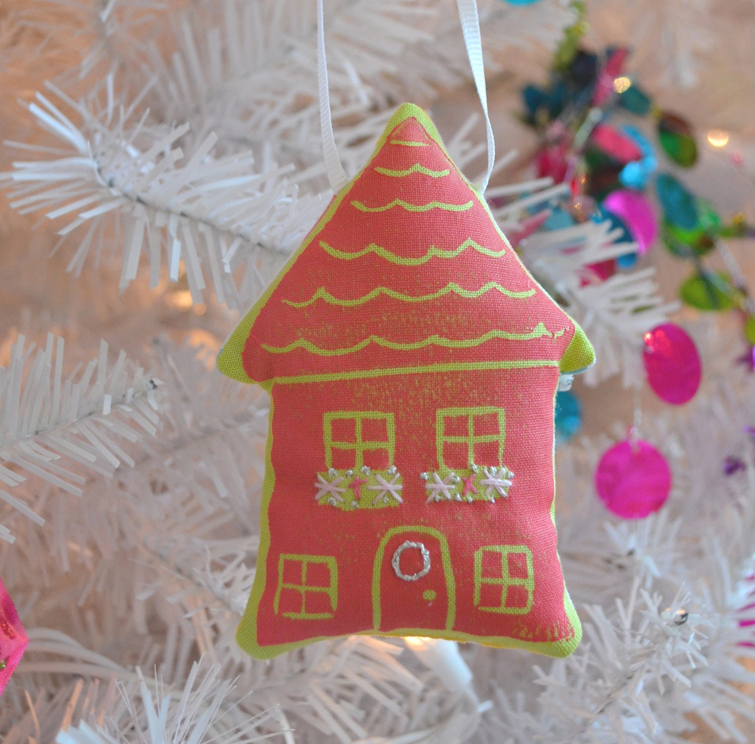 CLEARANCE SALE Little house ornament ... number 10