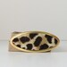Animal print oval brooch