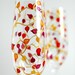 Japanese Lantern Flower Toasting Flutes, Ring Dish, Cake Plate and Cake Cutters - 6 Piece Customized Wedding Reception Collection