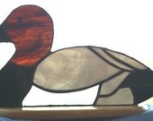 Stained Glass Canvasback Drake Suncatcher
