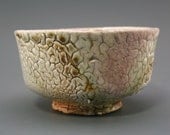 Matcha Chawan, woodfired iron rich stoneware with shino, creek clay and natural ash glazes