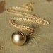 Secret Message Locket - Matte Gold Ball Locket Necklace