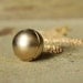 Secret Message Locket - Matte Gold Ball Locket Necklace