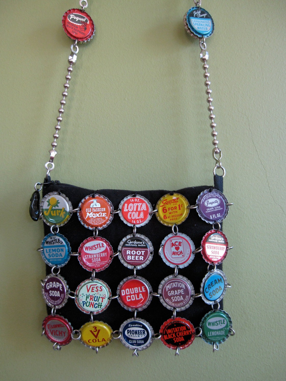 Janet Cooper Vintage Bottle Cap Purse   - Very Rare, Highly Collectible, and Utterly Awesome
