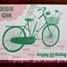 Happy Birthday Bike Letterpress Printed Card