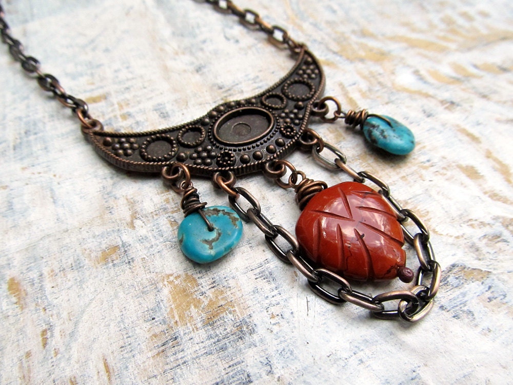 Boho Bohemian necklace Ethnic Bohemian Jewelry