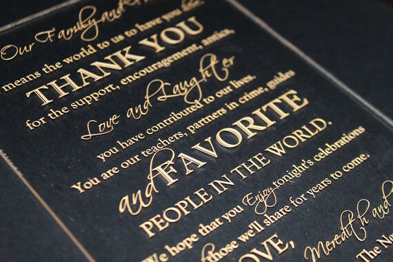 thank you for coming to our wedding