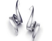 Anticlastic Earrings in Sterling silver - Soft  Bolts