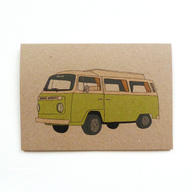 camper van card (100% recycled)