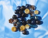 variety of glass beads