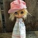 LAST ONE dolly molly Tattered pink dress halter for BLYTHE doll