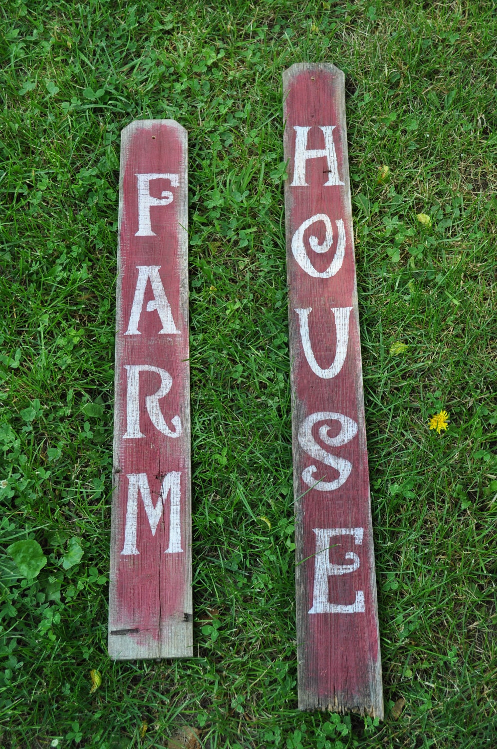 Primitive Farm House Wood Signs Fencing Wood Rustic Folk Art Country Home Decor